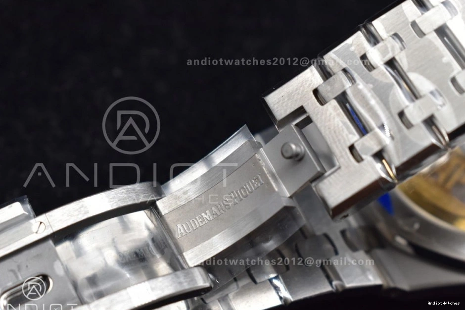 Bracelet Oak 445 APSF SS 41mm on Blue 15500 Edition Royal Textured Clone A4302 Best Dial SS Lightweight Super 1:1 0804